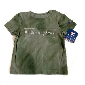 Champion Green Tie-Dye T-Shirt 2T